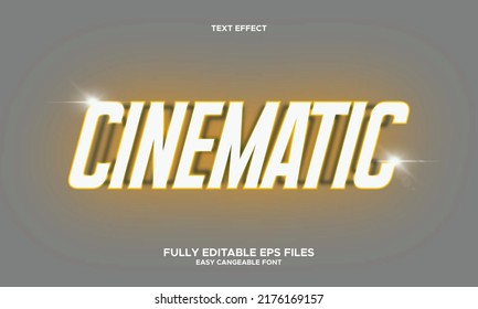 Editable Text Effect With Cinematic Writing With Shining Light
