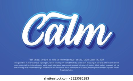 Editable text effect clear 3d style