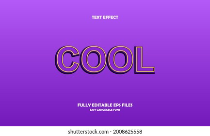 Editable text effect cool title style