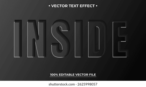 Editable text effect in embedded characters style