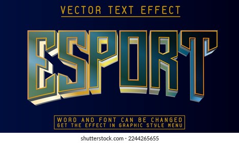 Editable Text Effect Esport Template