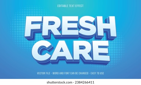 Editable text effect fresh, suitable for business brand