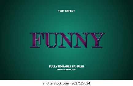 Editable text effect funny title style