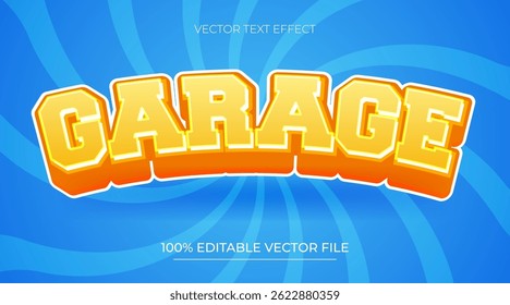 Editable text effect with gradient orange and yellow colors