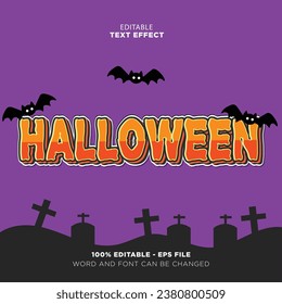 editable text effect hallowen use for your poster desain
