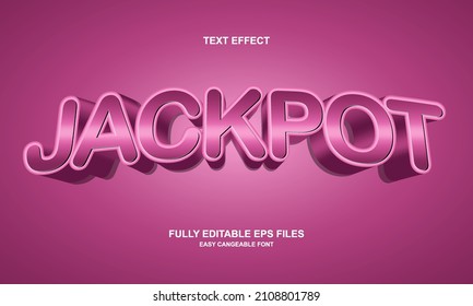 Editable text effect jackpot title style