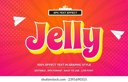 Editable text effect, jelly style