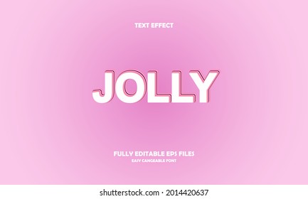 Editable text effect jolly title style