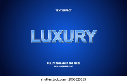 Editable text effect luxury title style