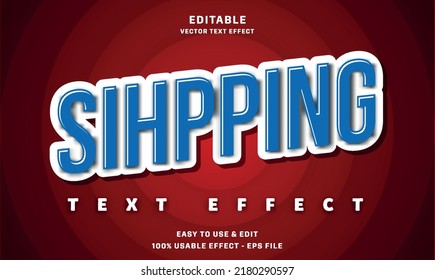  editable text effect with modern and simple style, usable for logo or campaign title