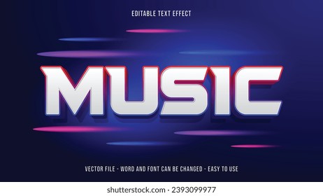 Tema editable del festival de música de efectos de texto