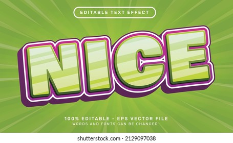 Editable text effect - nice 3d style concept