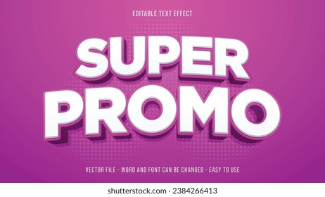 Editable text effect promotion mock up suitable for business brand