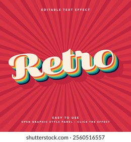 Editable Text Effect, Retro 3D cartoon style premium mockup template, ideal for titles, headlines, logos, and business branding. Fully editable and customizable for a vibrant and dynamic design