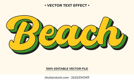 Editable text effect retro old school text in groovy style theme