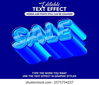 Editable text effect sale style