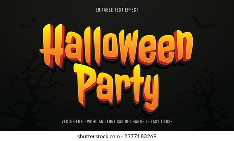 Efecto de texto editable espeluznante broma de halloween