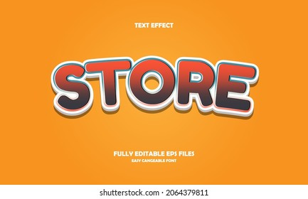 Editable text effect store title style - Shutterstock ID 2064379811