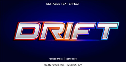 Editable text effect style drift