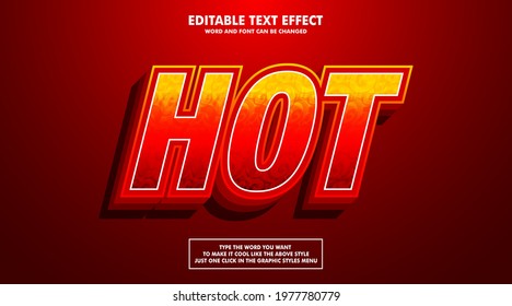 Editable Text Effect Style Hot