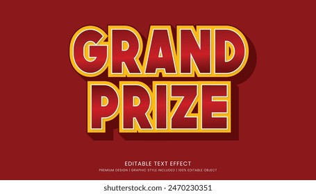 editable text effect style vector template