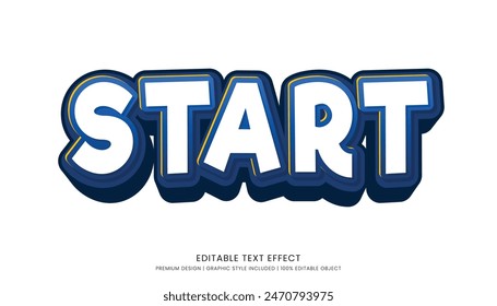 editable text effect style vector template