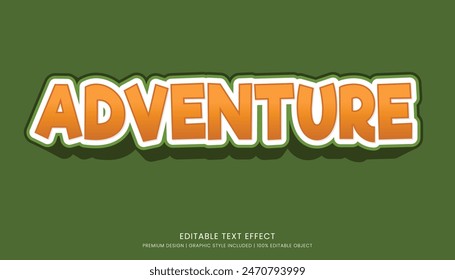 editable text effect style vector template