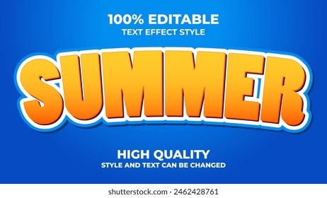 Editable Text Effect, Summer Text Style