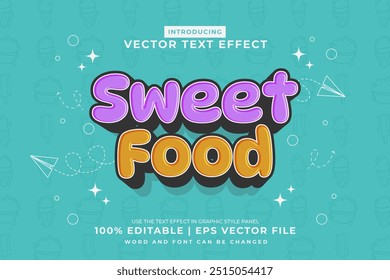 Editable text effect Take It Easy 3d cartoon style premium vector