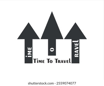 Editable text effect Time To Travel 3d cartoon template style premium vector, Creative Time to Travel 3D Realistic Design Plane Window with Luggage and Globe together with Passports and Travel Pass