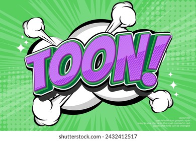 Efecto de texto editable con concepto de estilo de dibujos animados