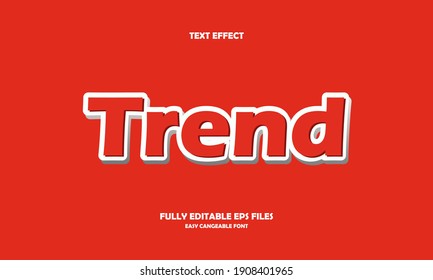 Editable Text Effect Trend Title Style