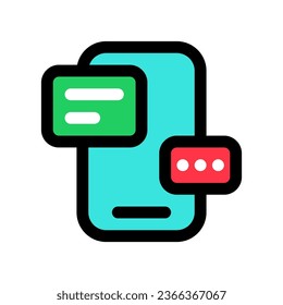 Editable text message, chat bot vector icon. AI technology, artificial intelligence, computer. Part of a big icon set family. Perfect for web and app interfaces, presentations, infographics, etc