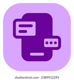 Editable text message, chat bot vector icon. AI technology, artificial intelligence, computer. Part of a big icon set family. Perfect for web and app interfaces, presentations, infographics, etc