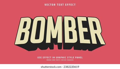 Efecto estilo de texto editable - Tema de estilo de texto bombardero. para su proyecto