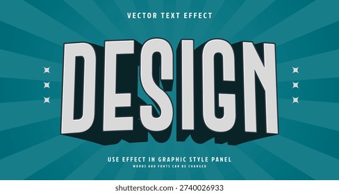 Editable text style effect - Design text style theme. for your project