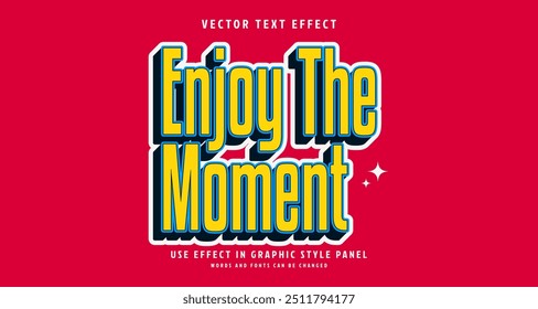 Efeito de estilo de texto editável - Aproveite o tema de estilo de texto do momento. para seu projeto