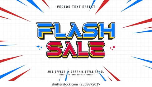 Editable text style effect - Flash Sale text style theme. for your project