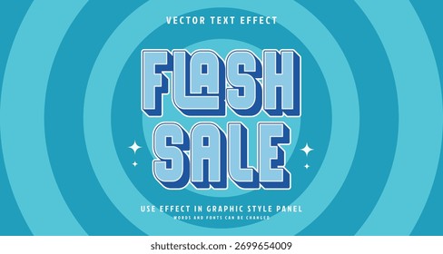 Editable text style effect - Flash Sale text style theme. for your project