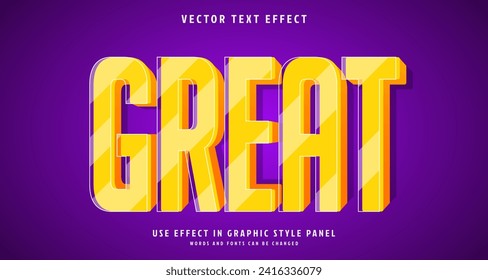 Editable text style effect - Great text style theme. for your project