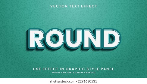 Editable text style effect - Ground text style theme.