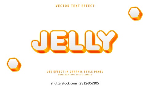 Editable text style effect - Jelly text style theme. for your project