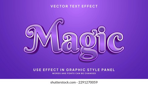 Editable text style effect - Magic text style theme.