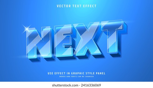 Editable text style effect - Next text style theme. for your project