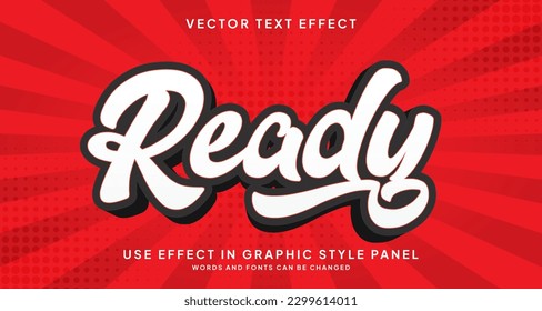 Editable text style effect - Ready text style theme.