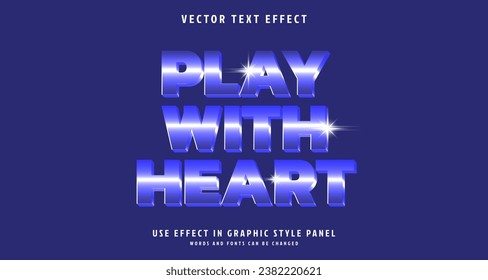 Editable text style effect - Silver text style theme. for your project