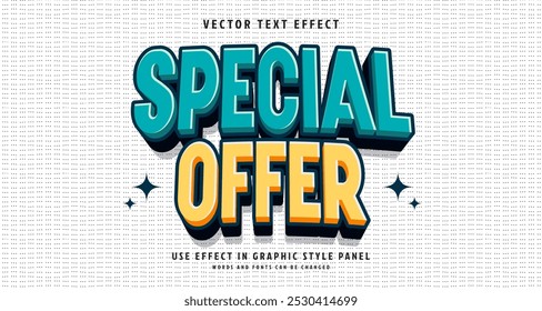 Editable text style effect - Special Offer text style theme. for your project