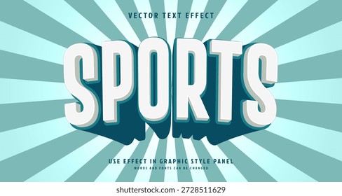 Editable text style effect - Sports text style theme. for your project