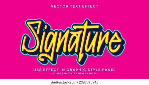 Editable text style effect - Strikes text style theme. for your project