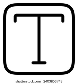 Editable text, type tool vector icon. Part of a big icon set family. Perfect for web and app interfaces, presentations, infographics, etc